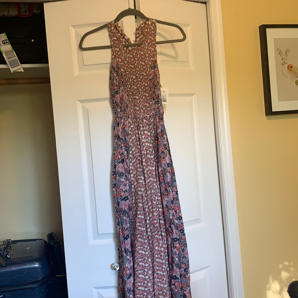 2 different flower pattern maxi dress